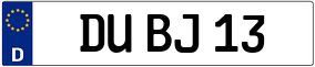 Truck License Plate